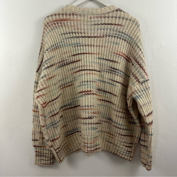 2/$20 American Eagle Crew Neck Pullover Multi-Color Sweater Women's Size L - Picture 3 of 6